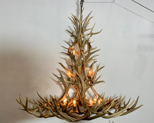 50" Gold Canyon Deer Antler chandelier Pendant Light
