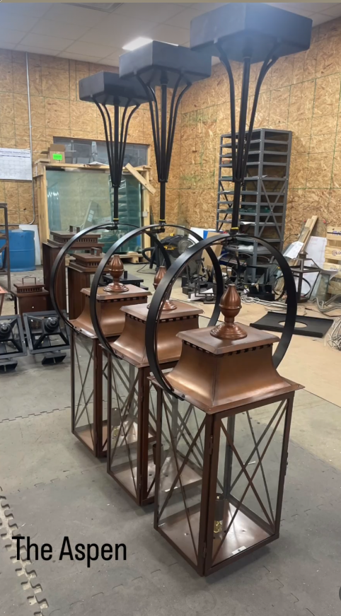 St. James Aspen Copper Pendant Lantern