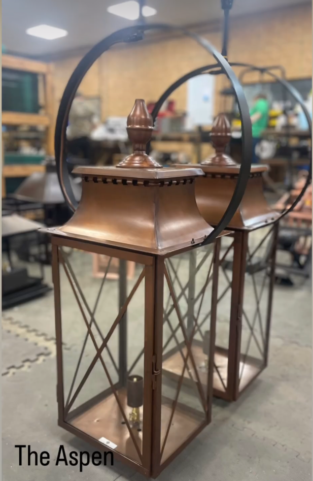 St. James Aspen Copper Pendant Lantern