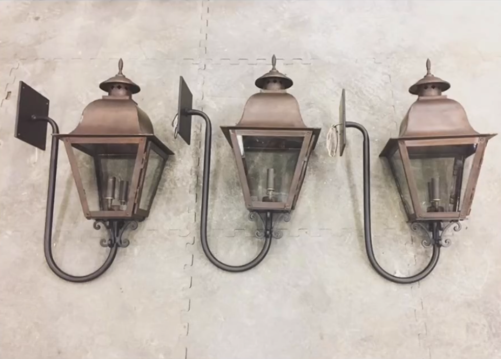 St. James Quebec Copper Lantern Pendant LIghts