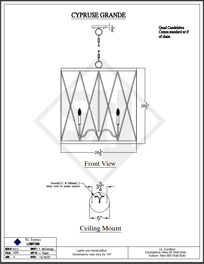 St. James Cypruse Copper Kitchen Island Pendant Lights