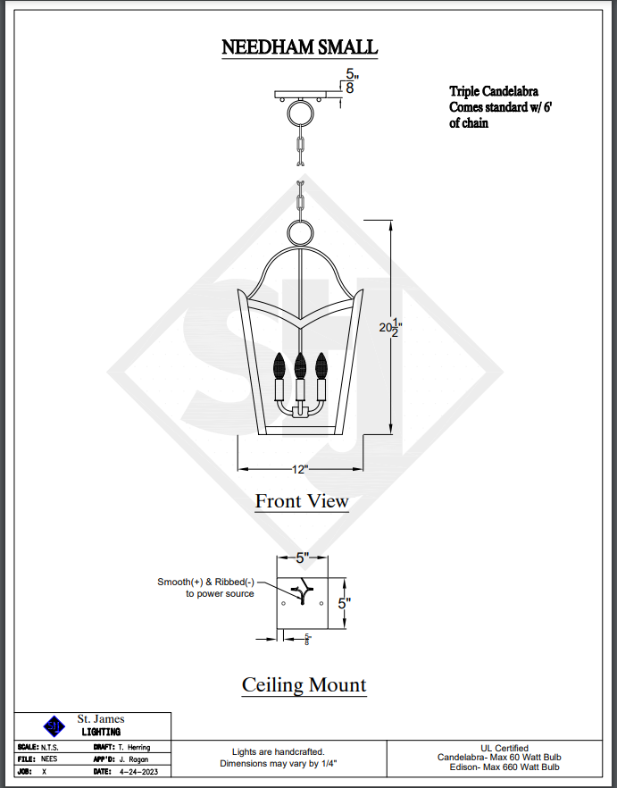 St. James Needham Copper Kitchen Island Pendant Lights