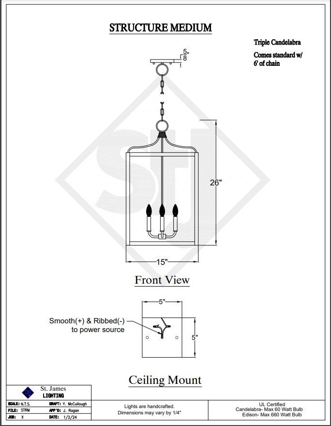 St. James Structure Copper Kitchen Island Pendant Lights
