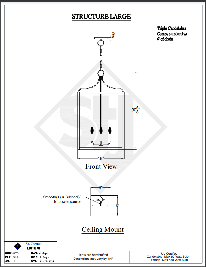 St. James Structure Copper Kitchen Island Pendant Lights