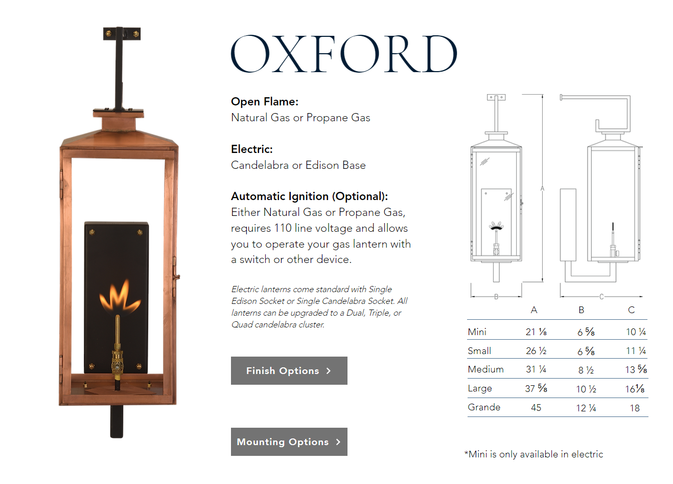 St. James Oxford Copper Outdoor Lantern
