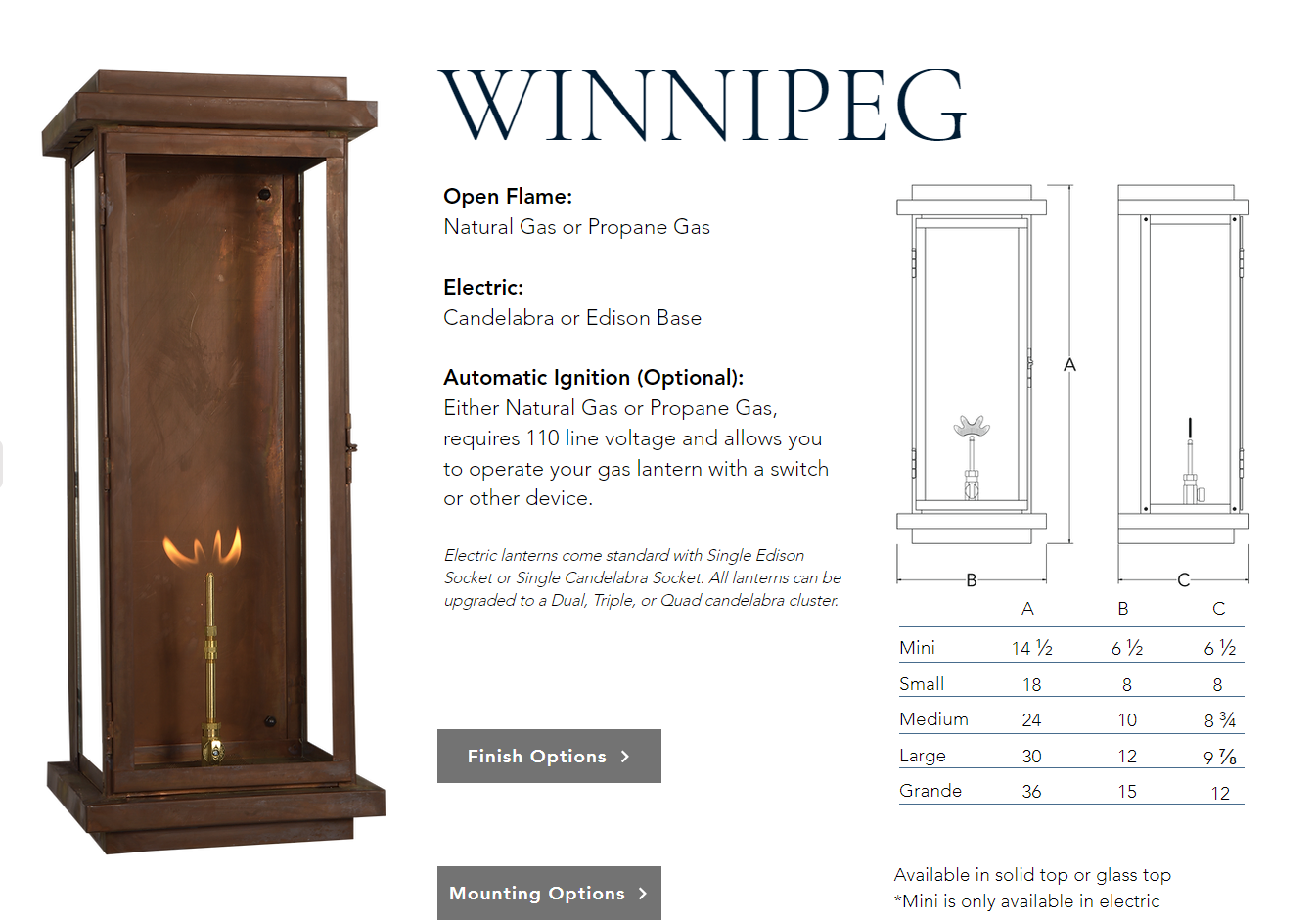 St. James Winnipeg Copper Lantern