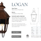 St. James Logan Copper Lantern