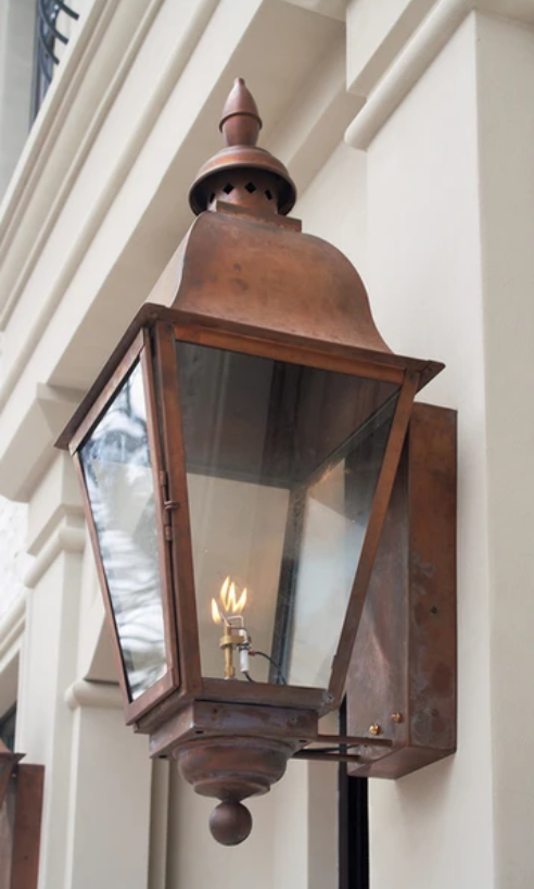 Outdoor Gas Electric Copper Lantern Kitchen Island Pendant Ceiling Light Fixture Chandelier Entryway Patio Light