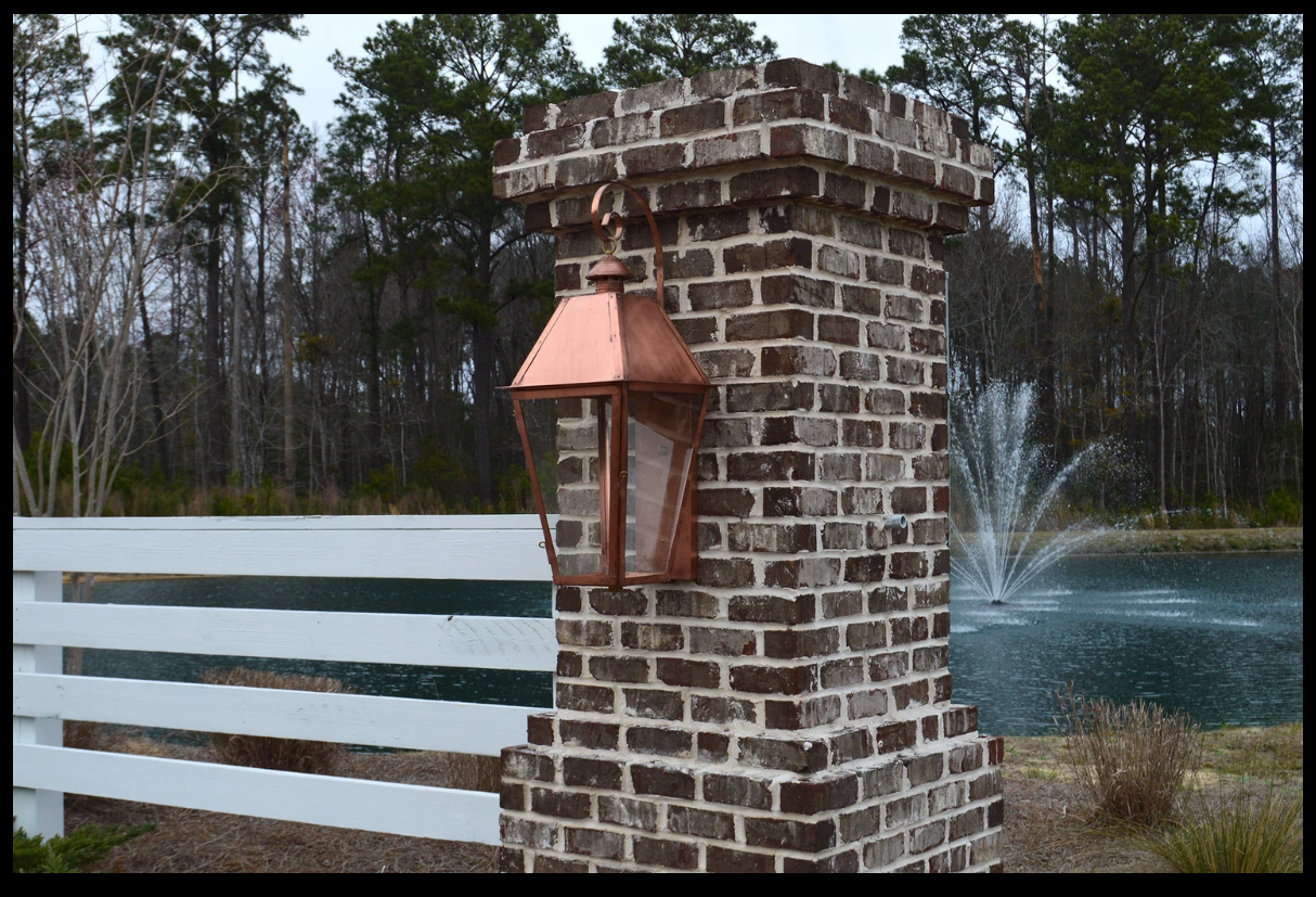 Outdoor Gas Electric Copper Lantern Kitchen Island Pendant Ceiling Light Fixture Chandelier Entryway Patio Light