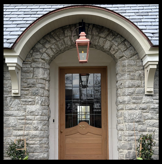 Outdoor Gas Electric Copper Lantern Kitchen Island Pendant Ceiling Light Fixture Chandelier Entryway Patio Light