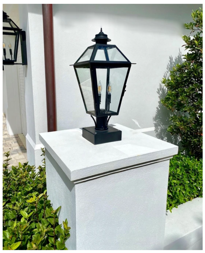 St. James Magnolia Copper Lantern Pendant Light
