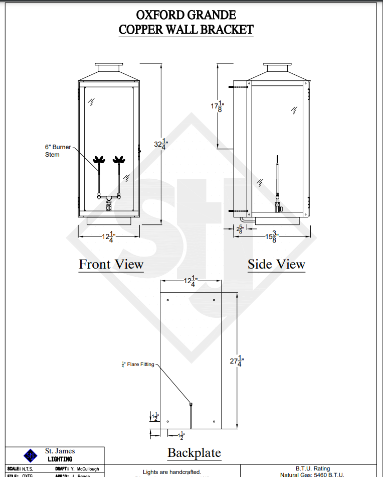 St. James Oxford Copper Outdoor Lantern