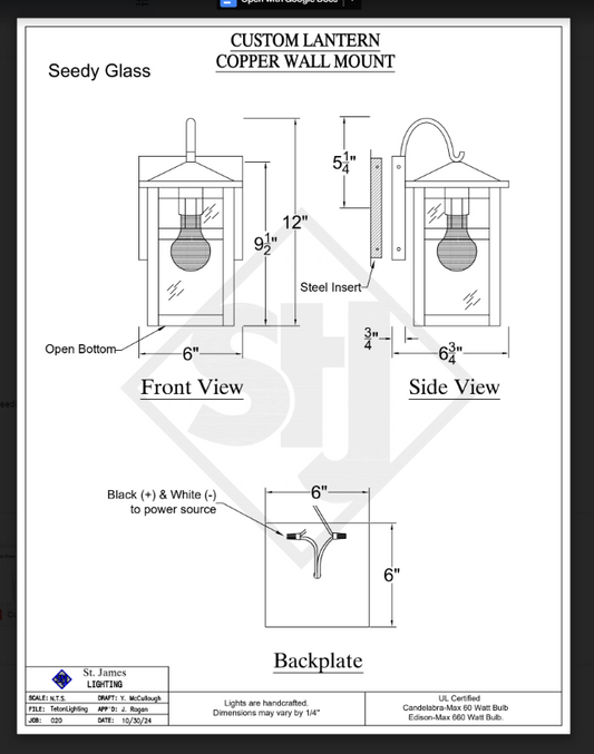 Cost $350 quote#020 on 11/5/24