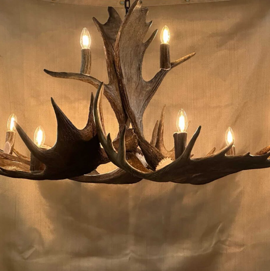 Moose Antler Chandelier Pendant Light