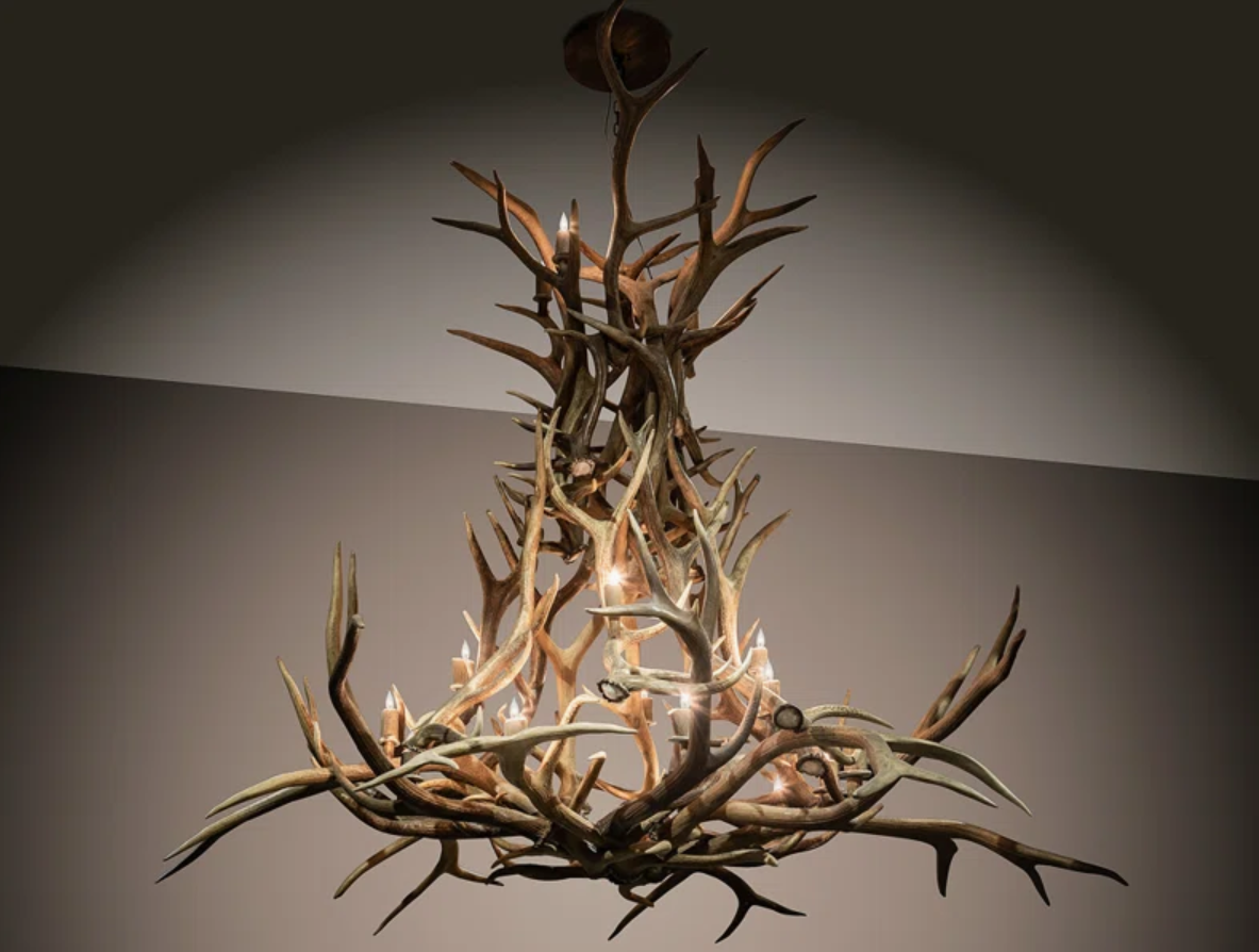 Bellagio Deer Elk Antler Chandelier