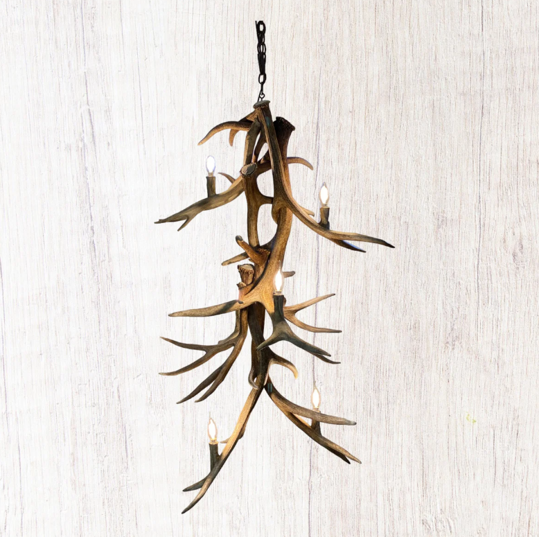 The Rushmore Elk Deer Antler Chandelier