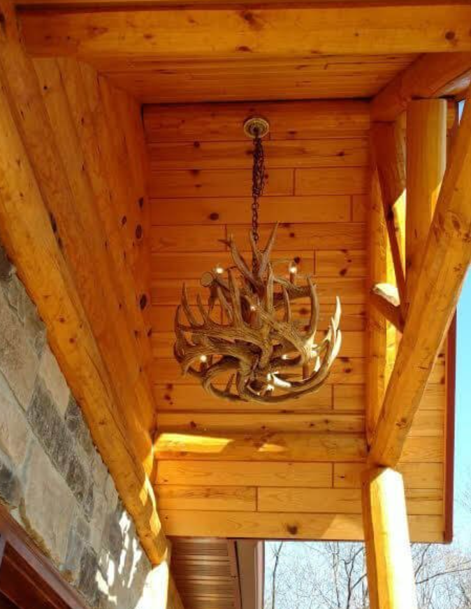 Onalaska Faux Deer Antler Chandelier 24"W 25"T