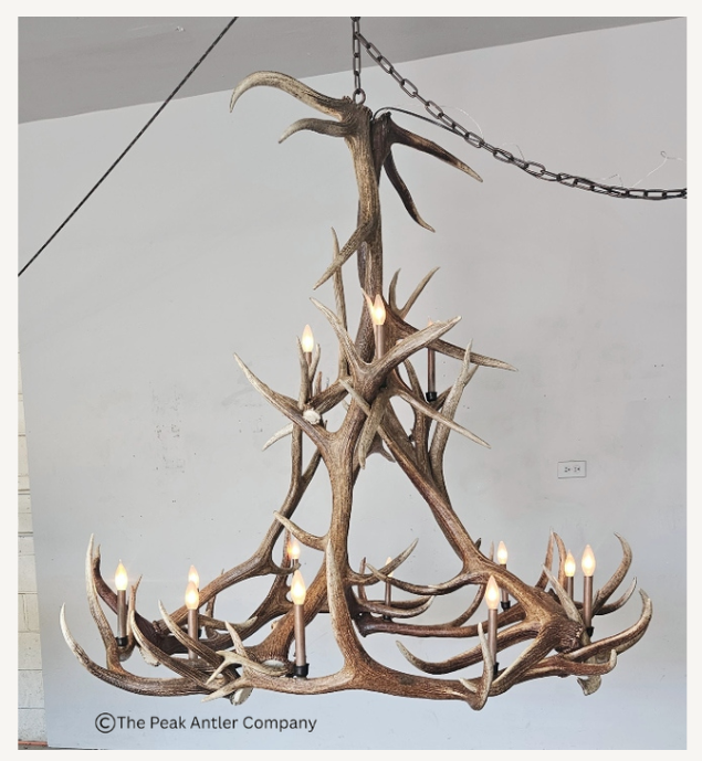 Mt. Hood Elk Antler Chandelier