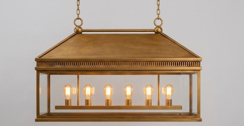 St. James Old Salt Run Copper Chandelier Kitchen Island Pendant Light
