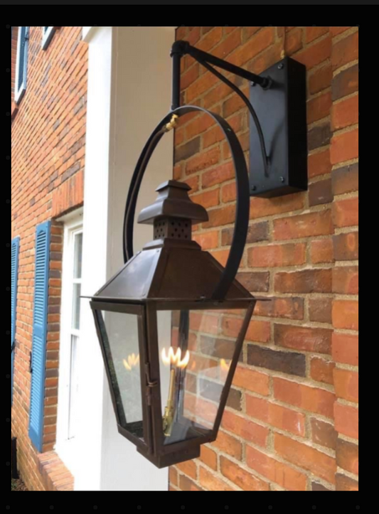 Outdoor Gas Electric Copper Lantern Kitchen Island Pendant Ceiling Light Fixture Chandelier Entryway Patio Light