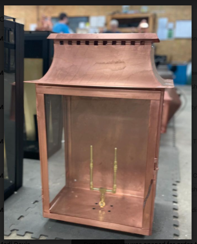 St. James Aspen Copper Pendant Lantern
