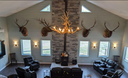 Elk Deer Antler chandelier Pendant Light