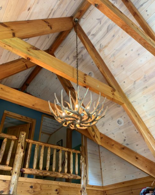 FAUX ANTLER CHANDELIER