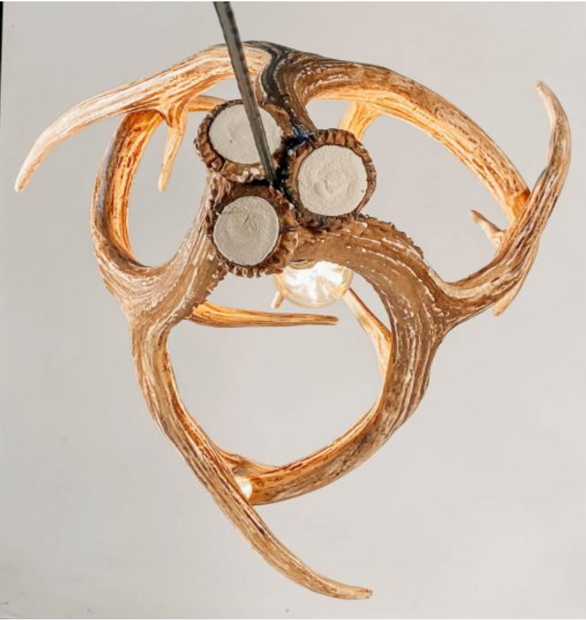 FAUX ANTLER CHANDELIER