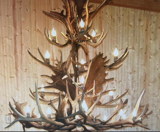 Deer Antler Chandelier Pendant Light