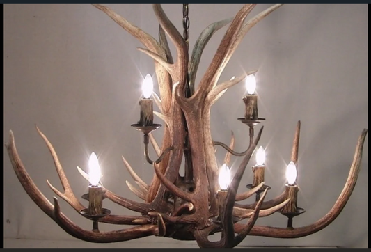 Elk Deer Antler Chandelier Pendant Light