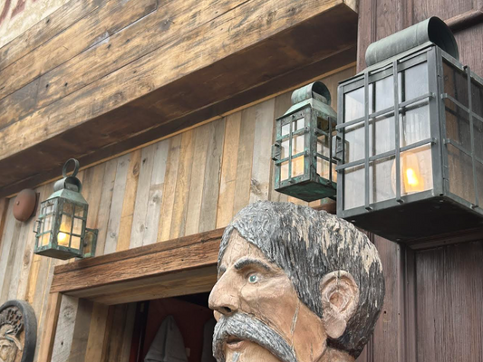 St. James Pioneer Saloon Copper Lantern Pendant Light Custom Design