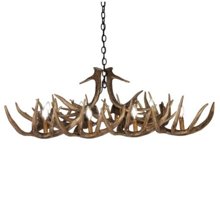 The Mount Borah Faux Deer Table Chandelier