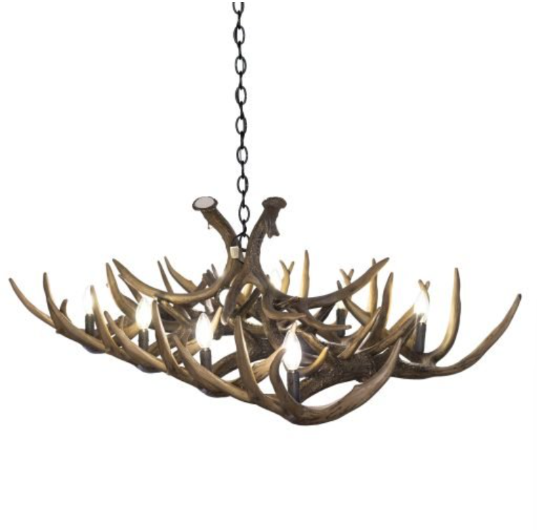 The Mount Borah Faux Deer Table Chandelier