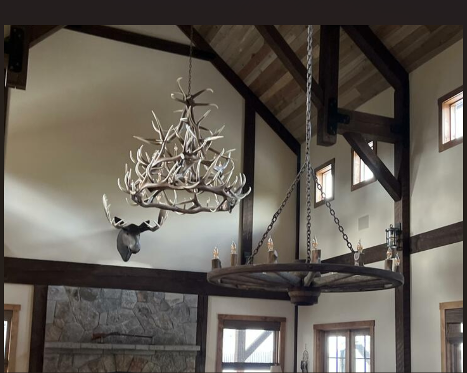 Regal Elk Antler Chandelier