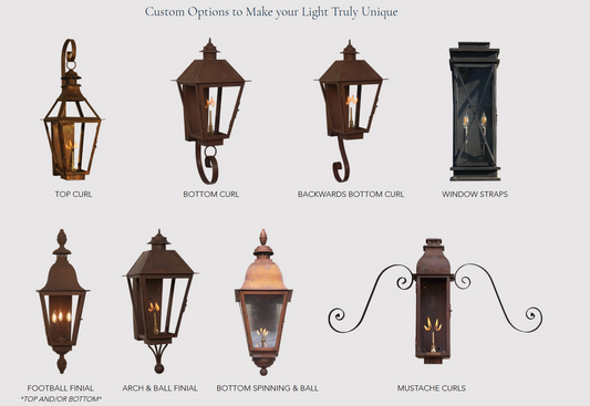 Curl Options (Lanterns Shown Are Not Included)