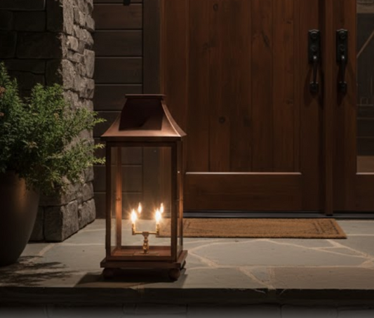 St. James Monticello Copper Lantern Pendant Light Custom Design