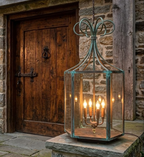 The Remington Copper Lantern Pendant Light Custom Design