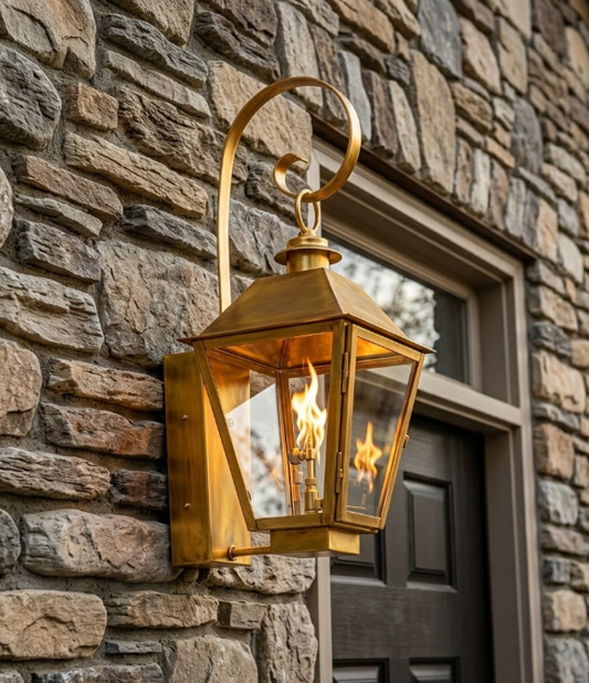St. James Magnolia Copper Lantern