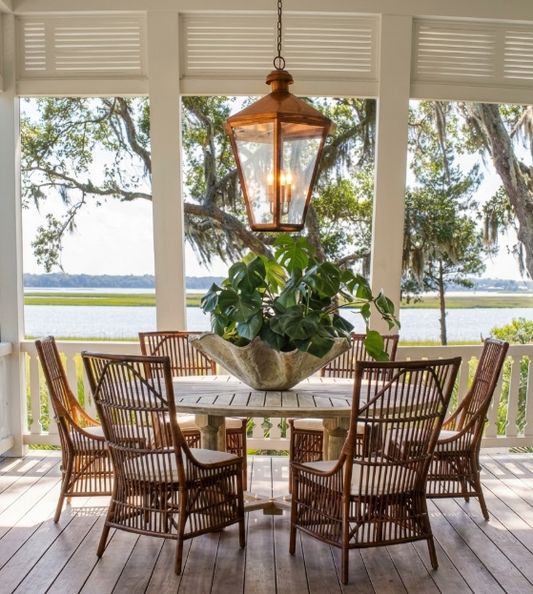 St. James Biloxi Copper Lantern Pendant Lights