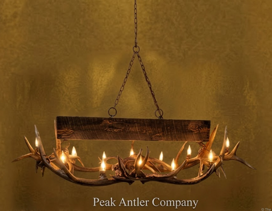 El Rancho Elk Antler Chandelier