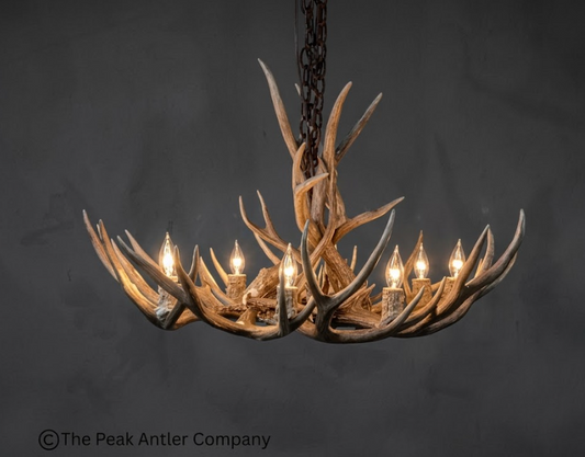 The Sierra Real Deer Antler Chandelier