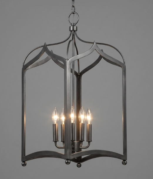 St. James Gothic Cage Copper Chandelier Kitchen Island Pendant Lights