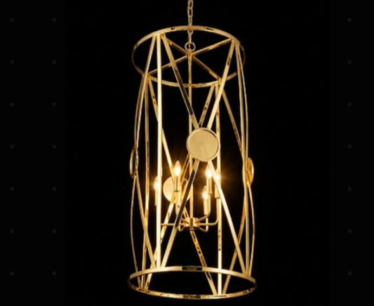 St. James X Drum Copper Chandelier Kitchen Island Pendant Lights