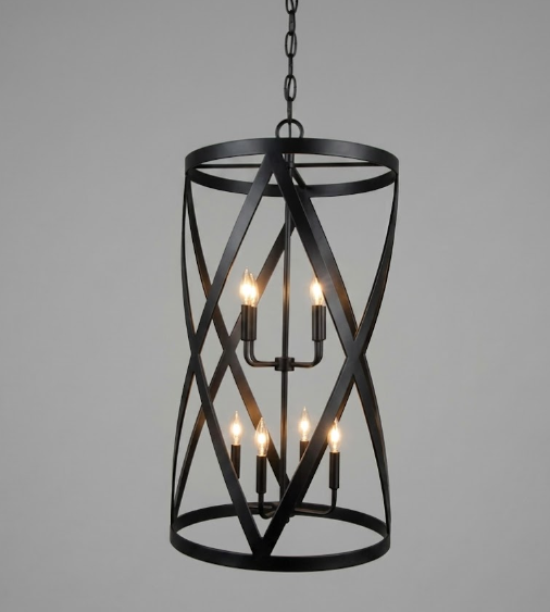ガーフィールドジャンボサンビーム X Drum Copper Chandelier & Pendant | Open-Air Palace X-Pattern