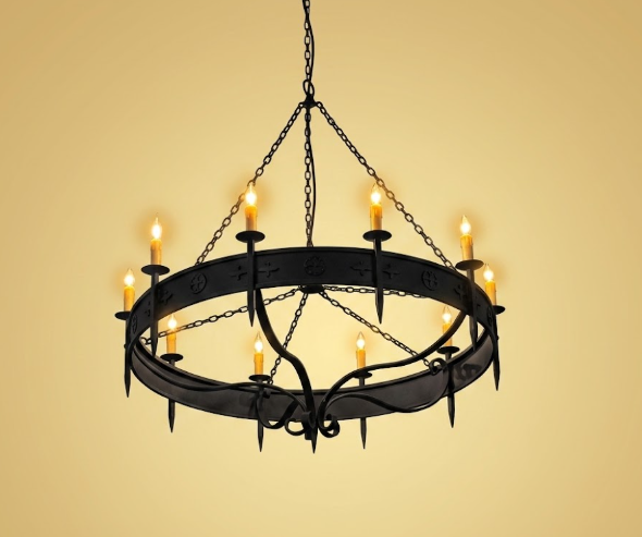The El Corazon Steel Chandelier Pendant Light Custom Design