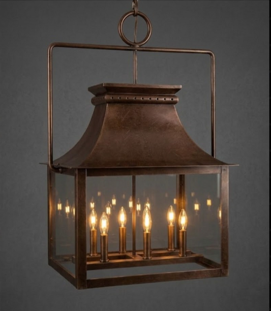 The Melville Copper Chandelier Kitchen Island Pendant Light