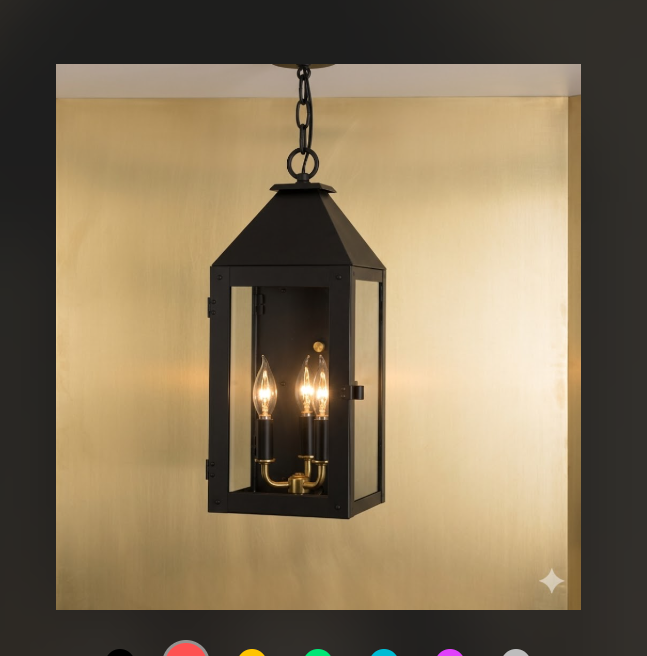 The Huron Copper Lantern Pendant LIght