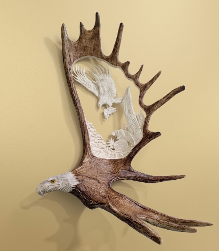 antler carving