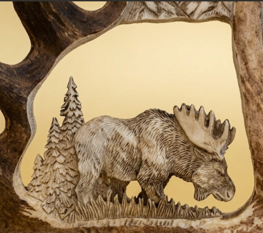 antler carving