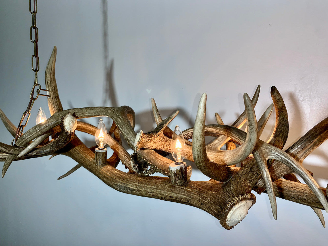 Whiskey River Elk & Deer Antler Chandelier